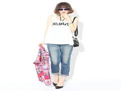 X-girlのパンツで最近気になるストリートスタイルにチェンジ！