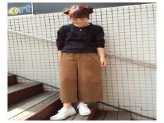 カジュアルダウンのマストitem！シンプルスウェット色別コーディネート