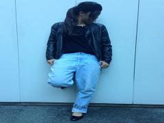 ひとクセあるのがポイント！レザーボトムスで媚びない女になるのです♡