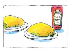 何を描こうか迷っちゃう♡かわいいオムライスのケチャップアート