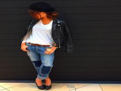 秋冬はかっこいい“黒”アウターでしょ♡