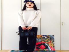ちょっぴり春を先取り！ふんわりセーターレディースコーデ