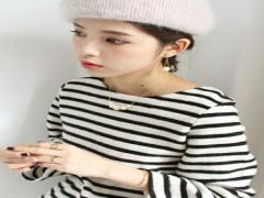 柔らかい光沢感がアクセントに！コットンパールのネックレス