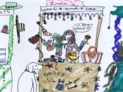 プロ顔負けのセンス。10歳の少女ララちゃんが描くファッショナブルなイラスト