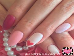 ［♡割合別］バレンタインの時期だからこそできるハートネイル