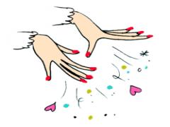 愛でひたひたバレンタイン♡赤とピンクの褒められショートネイルカタログ