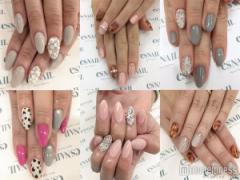 “くすみネイル”はワンカラーじゃつまらない！プラスワンデザインでちょっぴり個性的に