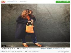ロングコートは中の色を見せてメリハリ！【今日の私服／中村アン】