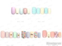 パステルネイルはマット×○○で冬っぽく♪