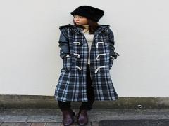 子どもっぽくなる悩みを解決！チェック柄はモノトーンを選んで大人顔にchange