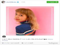 仲里依紗、甘めブロンドヘアに大胆イメチェン “銀髪”からのギャップで魅了