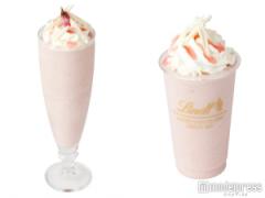 リンツ、サクラ×ホワイトチョコドリンク再び　春色マカロンも登場