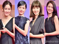 井上真央、小松菜奈ら“黒＆ネイビー”で魅せる個性豊かなドレスアップスタイル【写真特