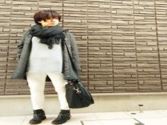 辛い寒さを楽しむ♡マフラーを使ったあったかコーデ20選