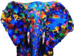 色と色の重なり合いに心を奪われる、Niji$ukeさんのアクリル画世界観に注目！