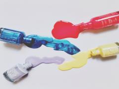 可愛さと色っぽさの良いとこ取りっ！レースアップネイルで、爪先もキュッと結んで♡