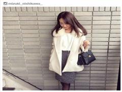 ホワイト×シンプルで大人の愛されコーデに【今日の私服／西川瑞希（みずきてぃ）】
