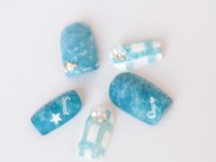 爽やかカジュアルでお洒落でしょ♡春におすすめ、デニムネイルカタログ