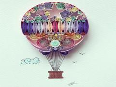 100均の画用紙でできる立体アート♡ペーパークイリングの作り方