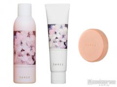 『THREE』“サクラ”コレクション ゆらぎ肌になめらかな潤いをキープ
