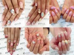 存在感抜群の“立体ストーン”でキラリと輝くネイルに