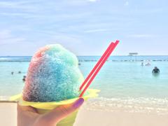 まるでかき氷のよう。あま〜いシロップネイルでちゅるんと色づく指先♡