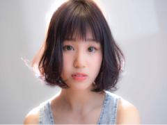 まぁるいフォルムに眉チラ前髪。「ショートバングボブ」が隙ありキュート♡