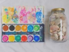 ぽたっと指先にしずくを乗せて。儚くきらめく水彩たらしこみネイル♭