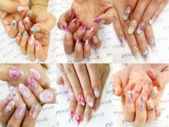 カラフルな“塗りかけネイル”が今夏トレンド