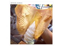 圧巻の大きさ！「羽根つきソフトクリーム」が美味しそう
