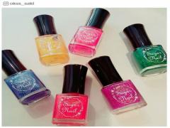 【セルフネイル】キャンドゥの“シュガーネイル”を使った夏ネイル特集