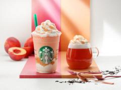 スタバ、ピーチ×紅茶のクリーミーなドリンク2種登場
