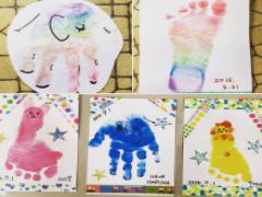 寝相アートからのNEXTブーム。赤ちゃんの#手形アート が可愛いんです♡