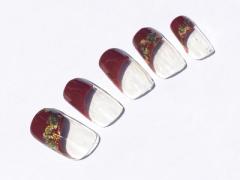 秋色の斜めフレンチで大人らしく 【Hands-On】