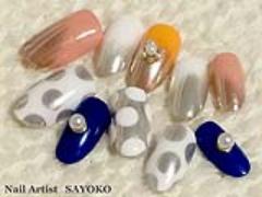 シンプル、グラデーション、ドットなど！ミラーネイルアレンジ