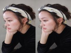 ぬくぬくしたい、冬にぴったり。ボリュームヘアターバンで振り向かれ女子に