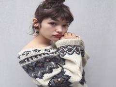 冬こそやりたい、まとめ髪。定番ニット×お団子ヘアde最強カワイイを狙え♡