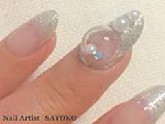 3Dで立体的！クリアでインパクト大なジェルカプセルネイル