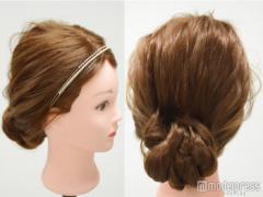 【簡単ヘアアレンジ】アフターファイブはパーティーへ！　アップスタイル編