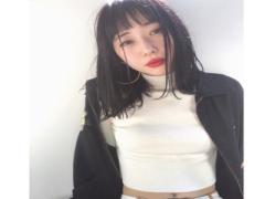 暗髪でこの透明感。2016冬話題マットネイビーのひと目惚れヘアカタログ