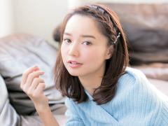 簡単前髪アレンジにトライ♪ サイドバーン編み込み