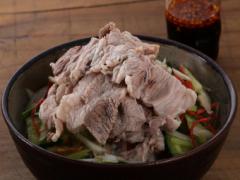 豚肉をたっぷり摂って疲労回復「豚しゃぶのっけ」