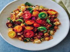 キヌア・ひよこ・ カラフルトマトの異国風 ブッダボウル