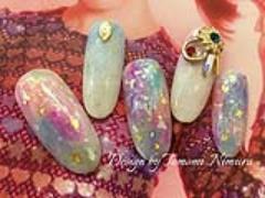 マーブル柄人気が上昇中！上品で高級感のある大理石風ネイルで春のオトナ女子計画♪