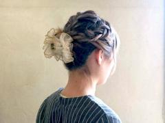 短くてもできちゃう♪2種類の編み込みがかわいいパーティーアップスタイル☆