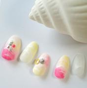 100均のマニキュアで簡単さざ波ネイルのやり方 夏の終わりにもおすすめ♡