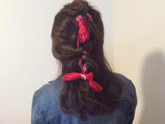 プチプラでできる！簡単かわいいバンダナ編み込みアレンジがカジュアルでかわいい☆