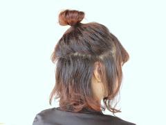 ボブの人にオススメ！超簡単に作れるラフなお団子ヘアレンジでこなれ感UP!!