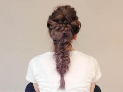 くるりんぱを応用した編み下ろしアレンジ！フィッシュボーンはゆる編みがGOOD