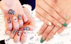 秋ファッションにもピッタリ！大人可愛いを叶える“ツイードネイル”